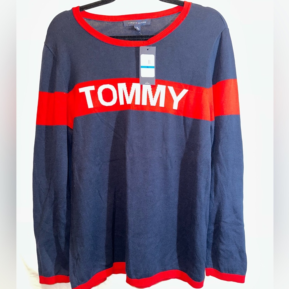 Tommy Hilfiger Women’s Blue sweater. NWT    Size XL